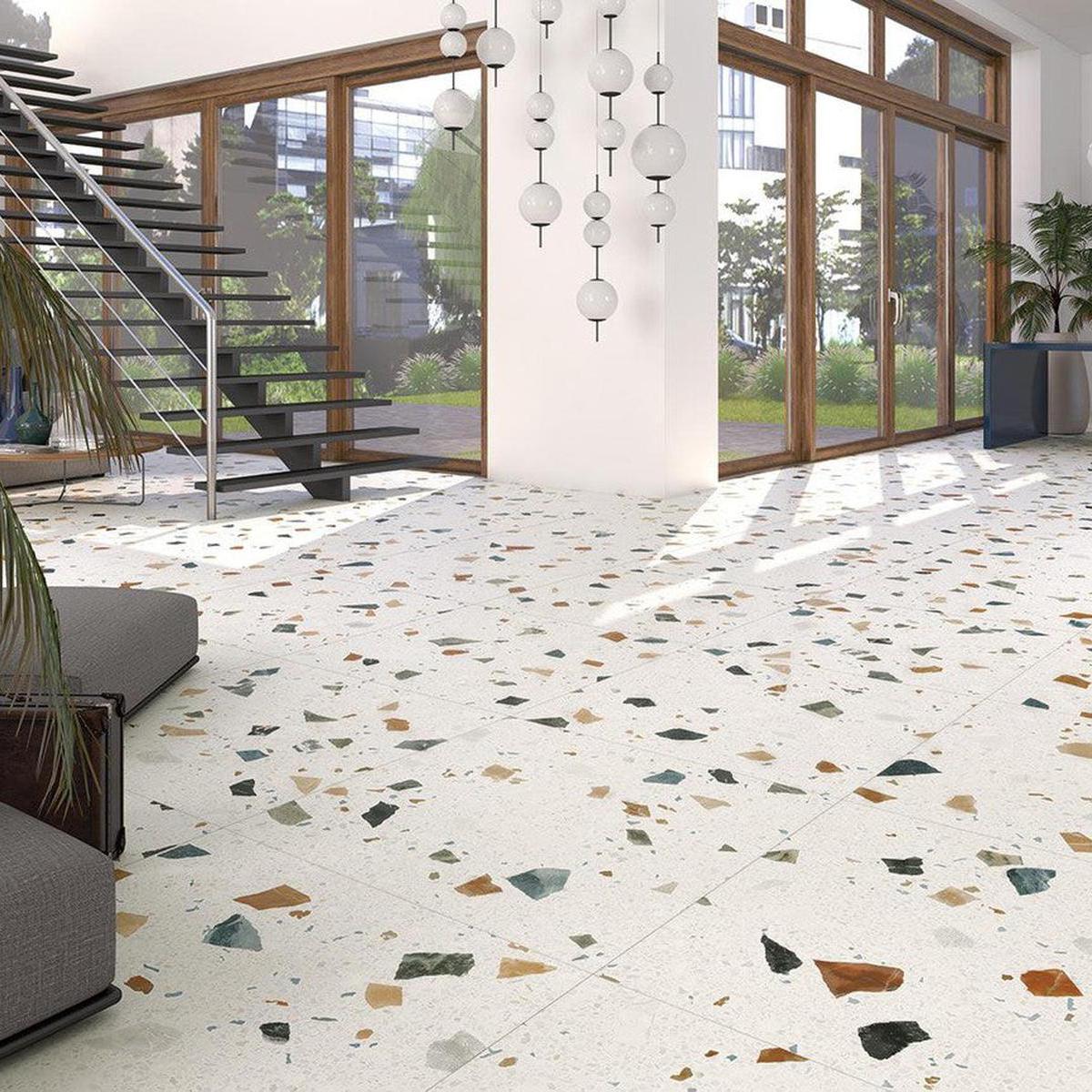 Donatella Art Terrazzo Porcelain Tile 80 x 80cm-Delforno Tiles & Timber-Delforno