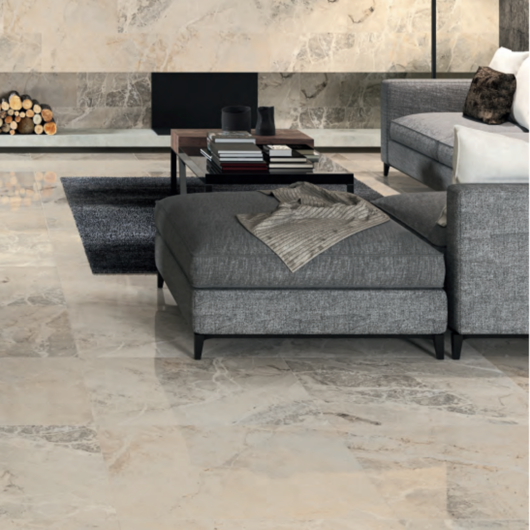Elegance Marfil N Plus Porcelain Tile 75 x 75cm-Delforno