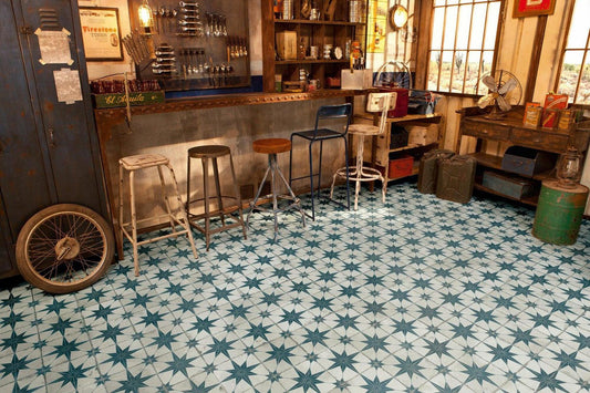 FS Star Blue Ceramic Tile 45 x 45cm-Delforno Tiles & Timber-Delforno