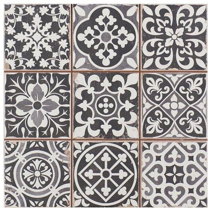 Foligno Faenza Nero Ceramic Tile 33 x 33cm-Delforno Tiles & Timber-Delforno