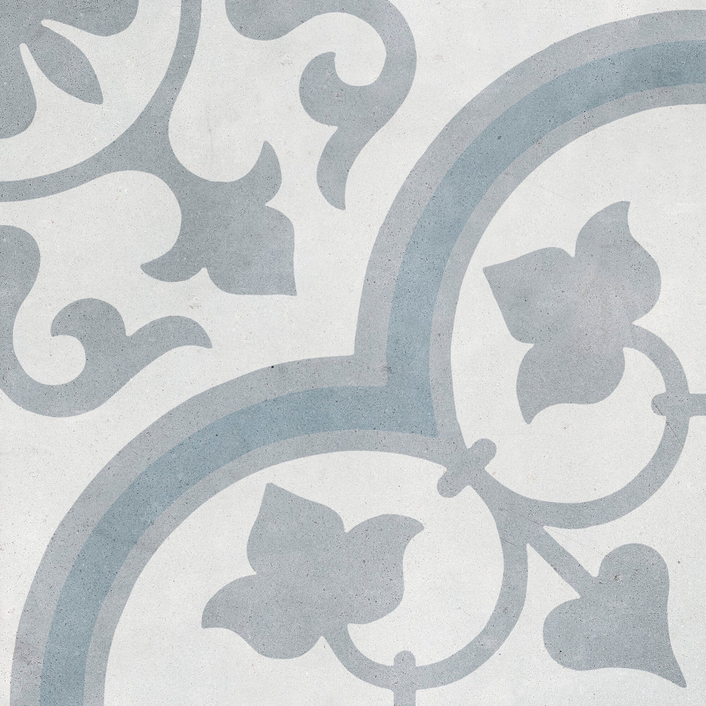 Havana Silver Ornate Porcelain Tile 22.3 x 22.3cm