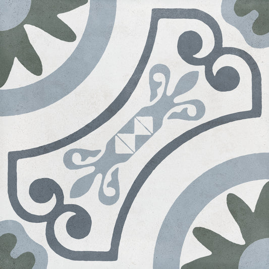 Havana White Garden Porcelain Tile 22.3 x 22.3cm
