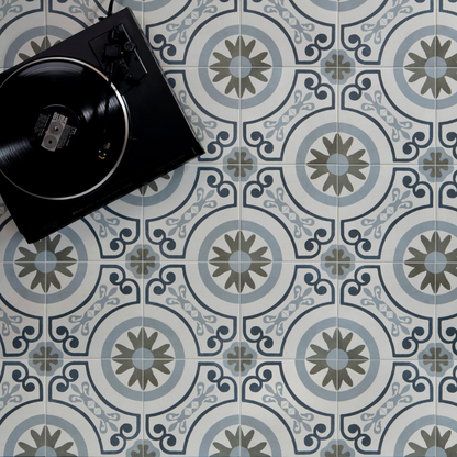 Havana White Garden Porcelain Tile 22.3 x 22.3cm