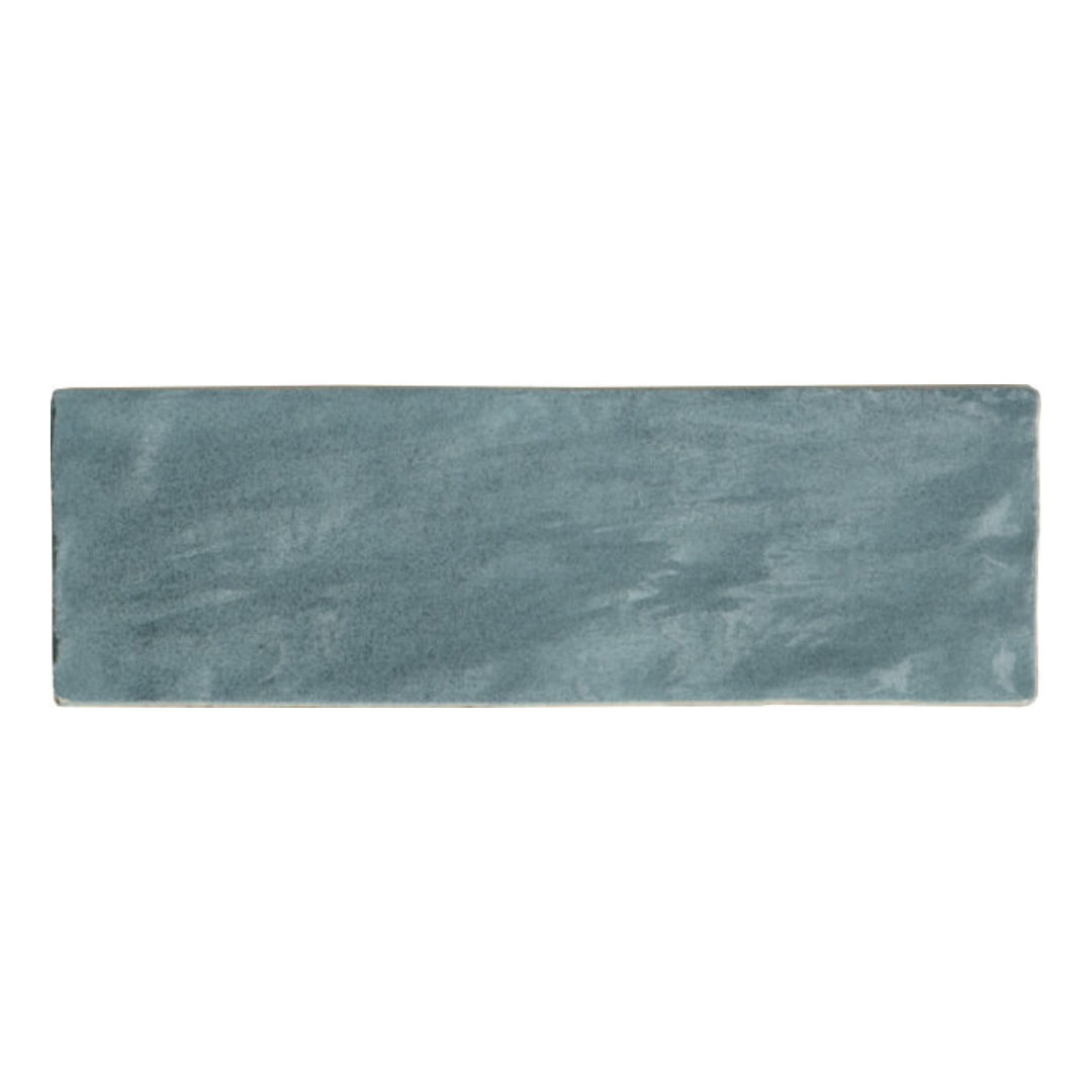 Riad Aqua Ceramic Tile 6.5 x 20cm-Delforno