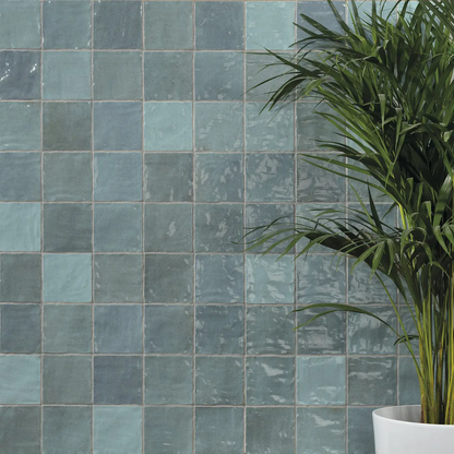 Riad Aqua Ceramic Tile 10 x 10cm-Delforno