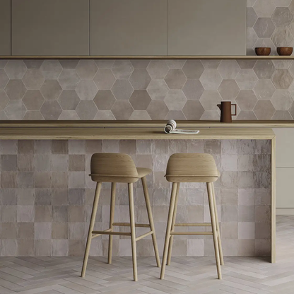 Riad Taupe Ceramic Tile 6.5 x 20cm-Delforno