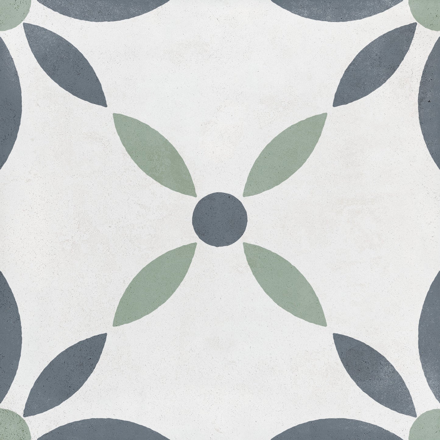 Havana White Flower Porcelain Tile 22.3 x 22.3cm
