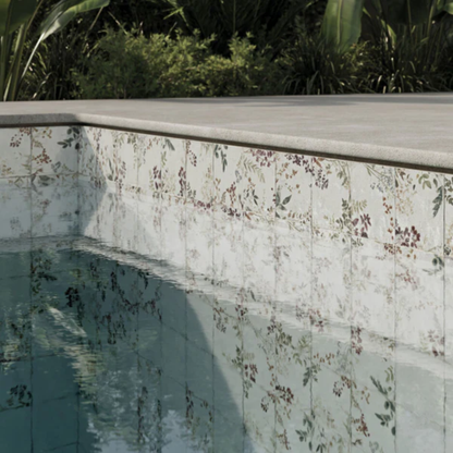 Mayolica Forest Porcelain Tile 15 x 15cm