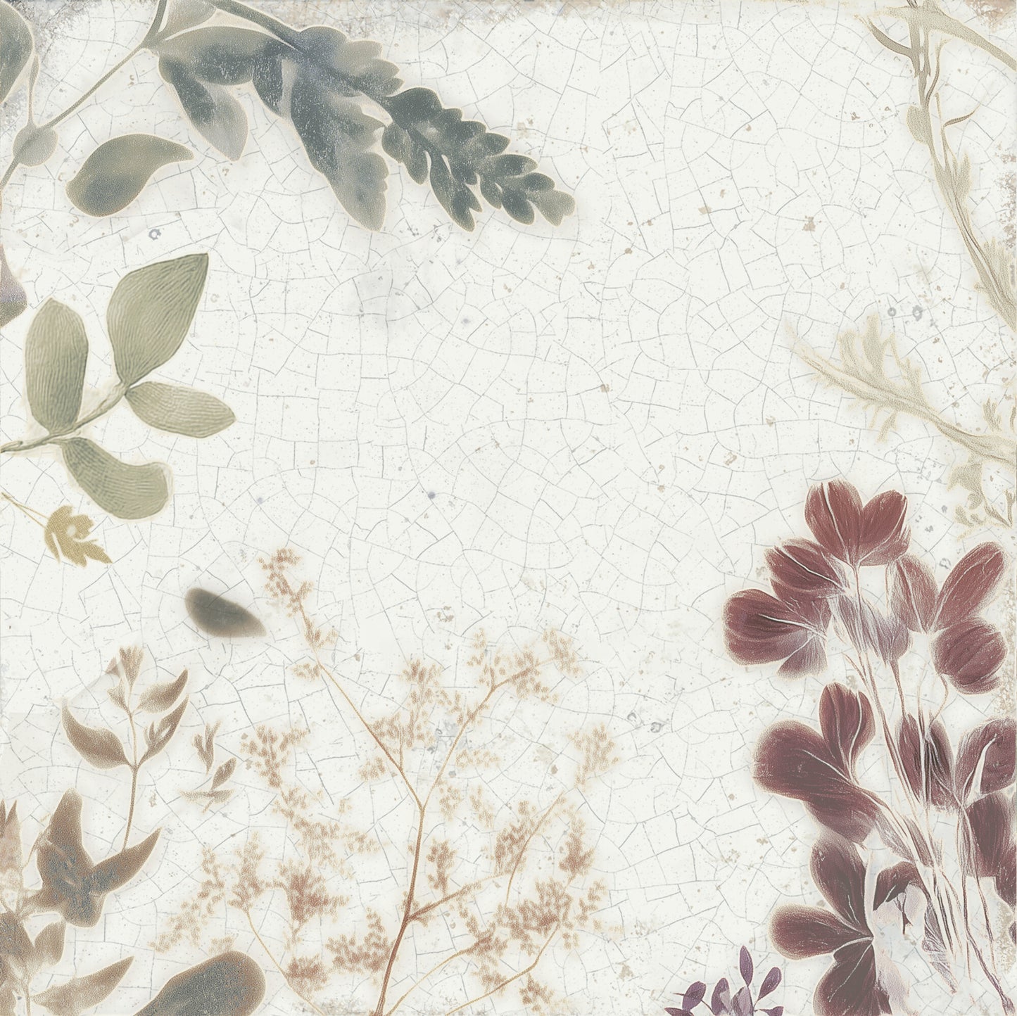 Mayolica Forest Porcelain Tile 15 x 15cm