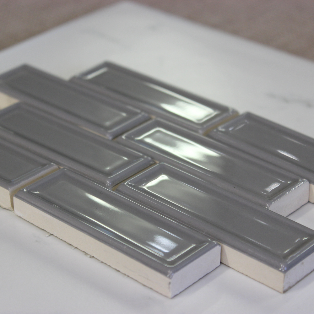 Roxy Brick Hermatite Mosaic 33 x 33cm-Delforno