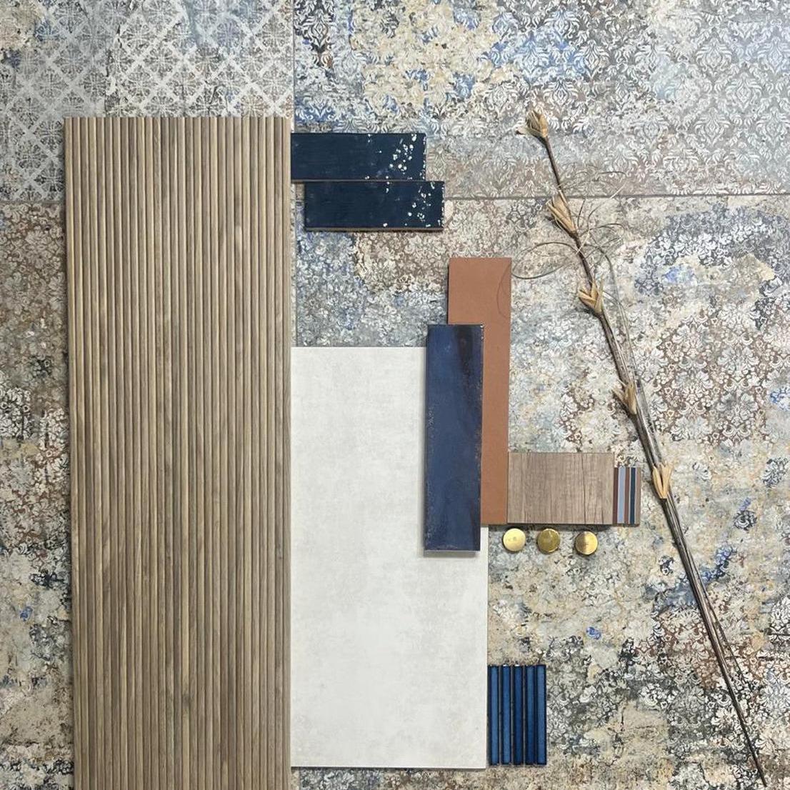 Inside Out Collection: Blu Carpeta Slab Porcelain Tile 20mm-Delforno Tiles & Timber-Delforno