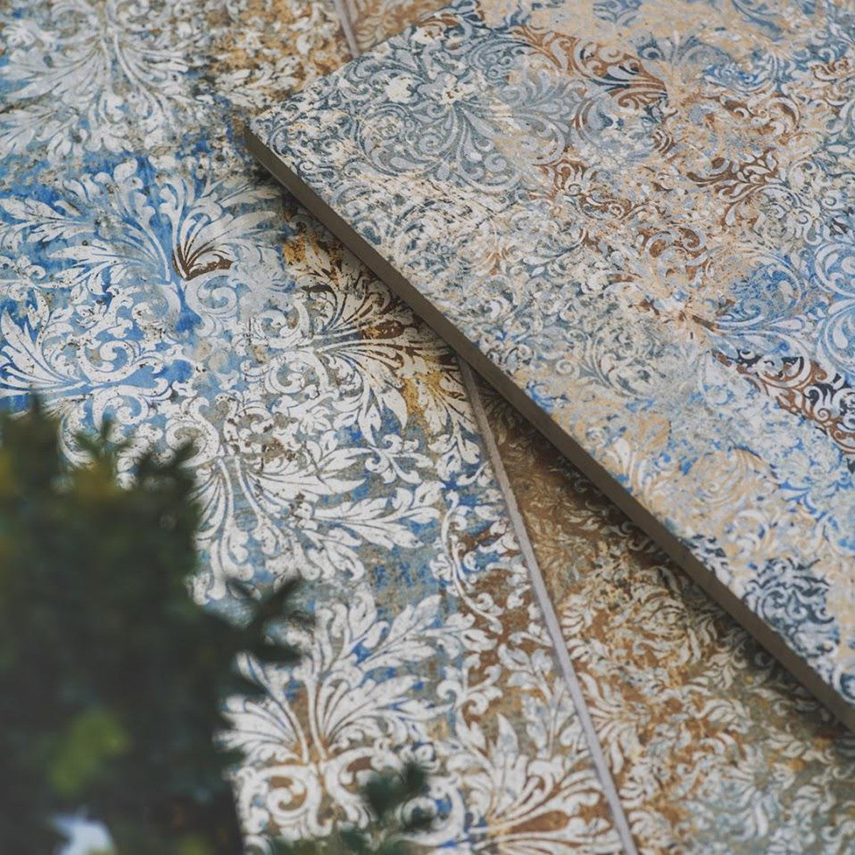 Inside Out Collection: Blu Carpeta Slab Porcelain Tile 20mm-Delforno Tiles & Timber-Delforno