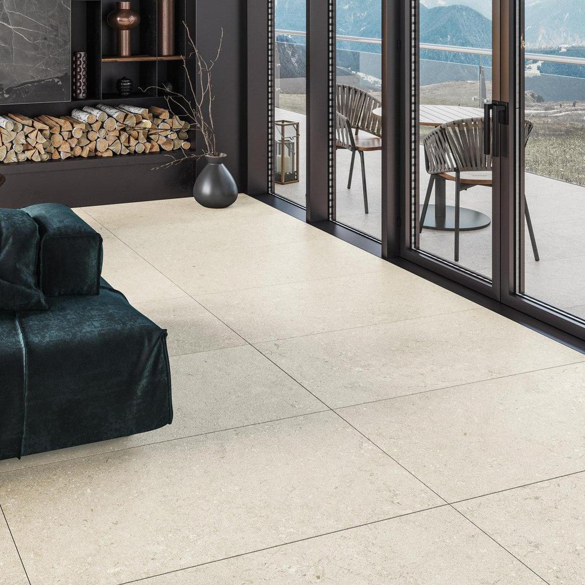 Inside Out Collection: Denmark Sand Slab Porcelain Tile 20mm-Delforno Tiles & Timber-Delforno