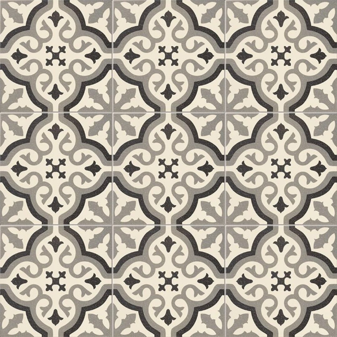 Centro Florentine White Porcelain Tile 20 x 20cm-Delforno
