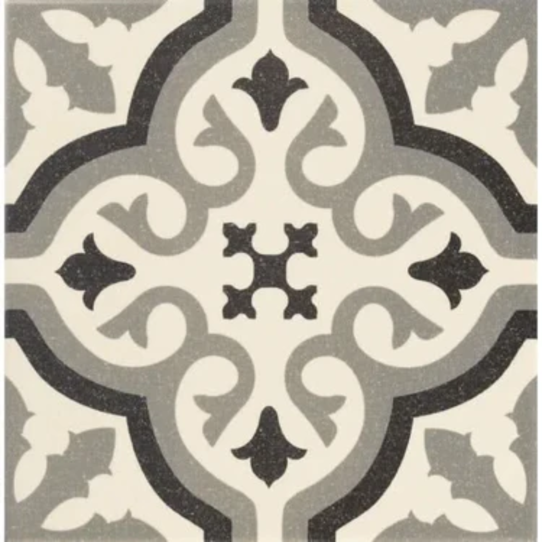 Centro Florentine White Porcelain Tile 20 x 20cm-Delforno
