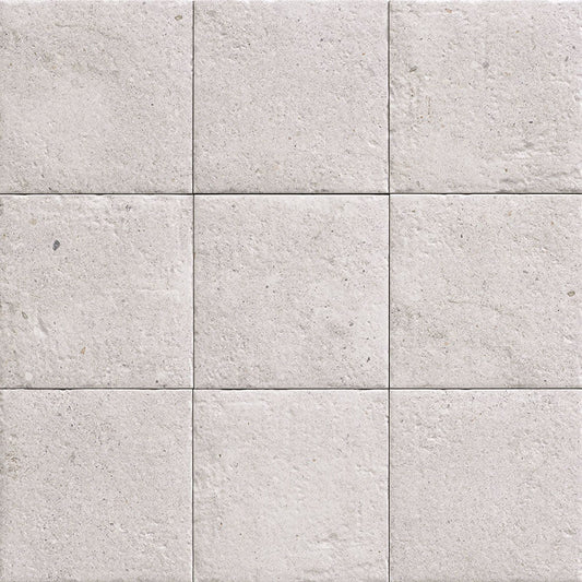 White Bali Stone Porcelain Tile 20 x 20cm