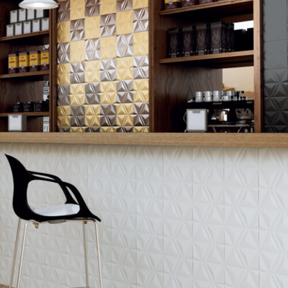 Opal White Ceramic Tile 20 x 20cm