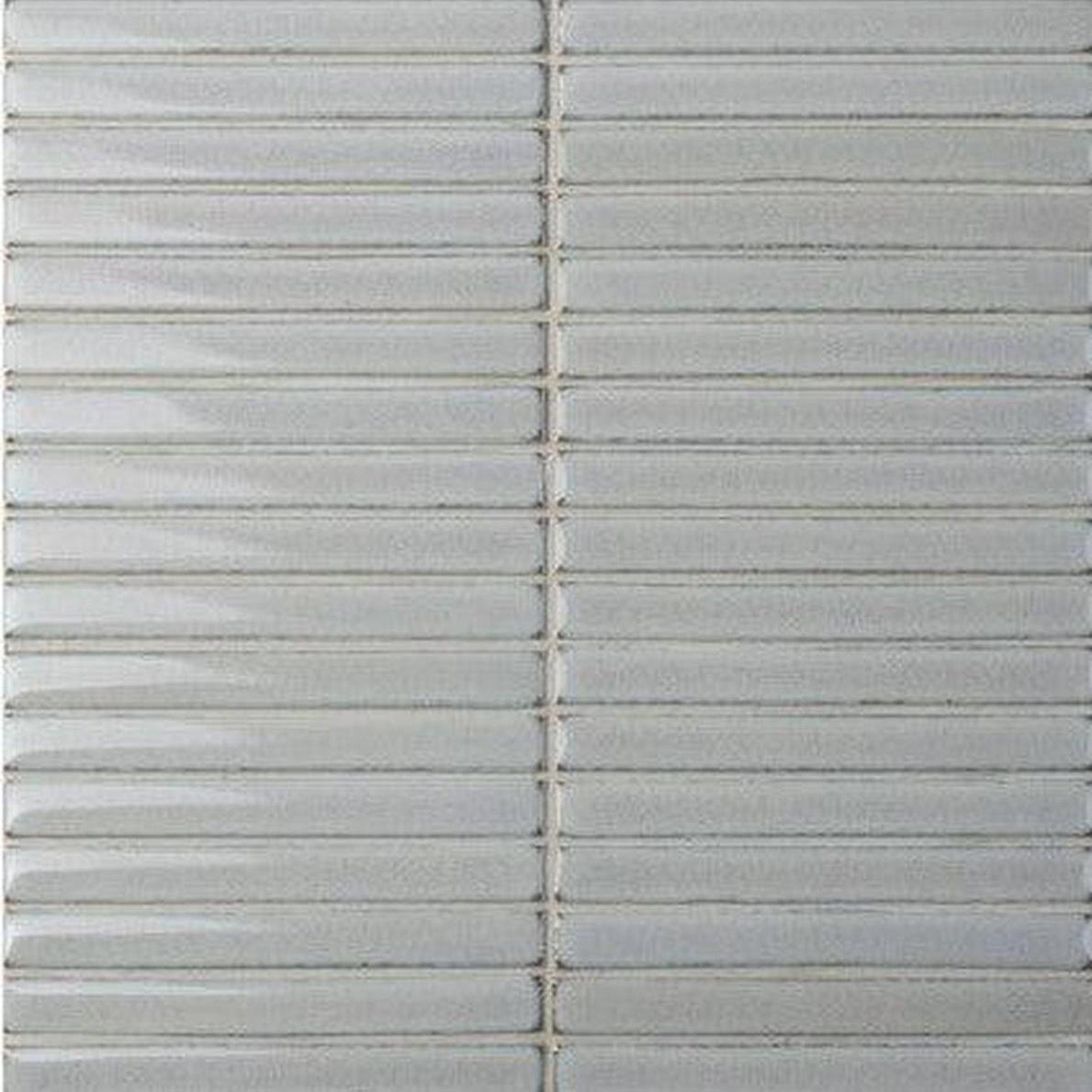 Mosaic Collection: Kit Kat Cinder Grey Gloss Porcelain Tile 30 x 30cm-Delforno Tiles & Timber-Delforno