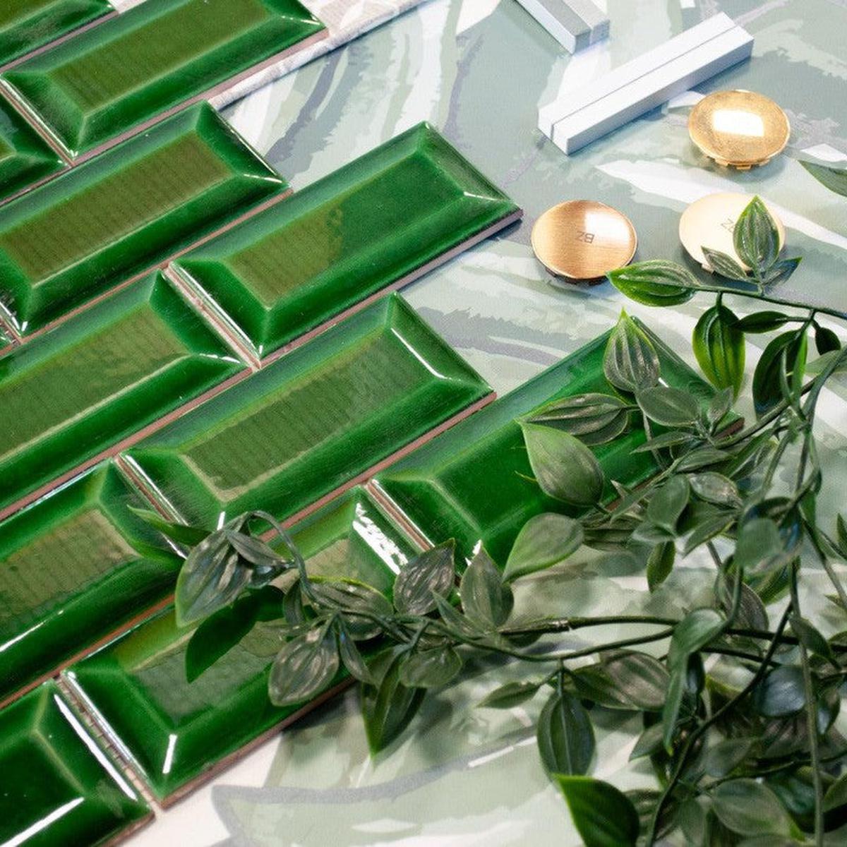 Mosaic Collection Micro Metro Vic Green-Delforno Tiles & Timber-Delforno