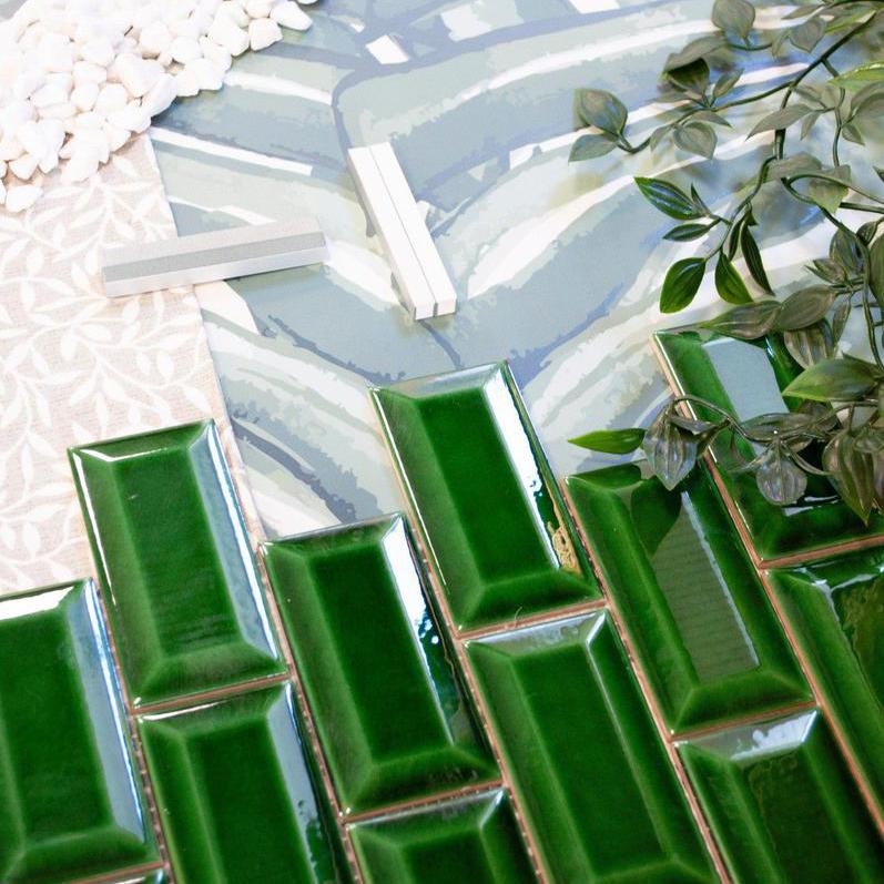 Mosaic Collection Micro Metro Vic Green-Delforno Tiles & Timber-Delforno