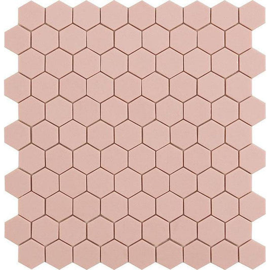 Mosaic Collection: Pink Hex Tile 31.7 x 30.7cm-Delforno Tiles & Timber-Delforno