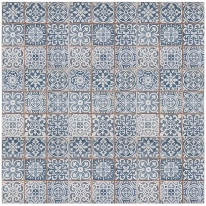 FS Faenza-A Blue Ceramic Tile 33 x 33cm