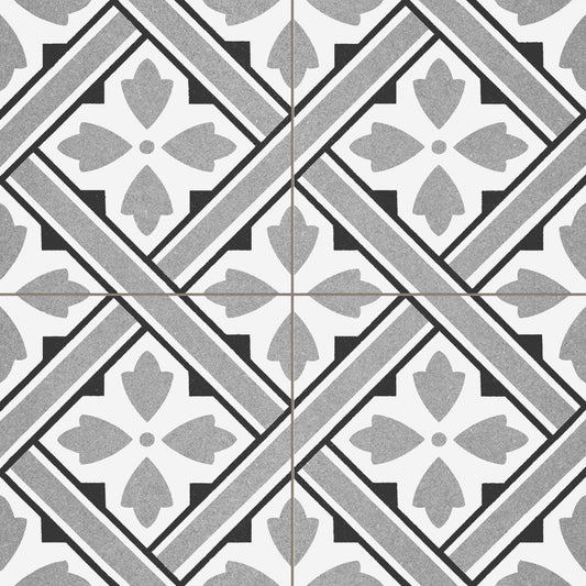 Howard Grey 45cm x 45cm Porcelain Tile