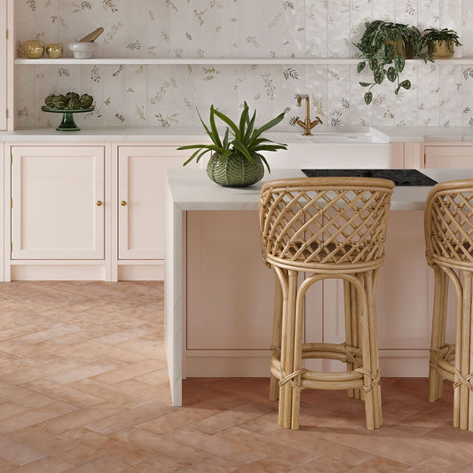 Zilij Deco White Ceramic Tile 15 x 45cm
