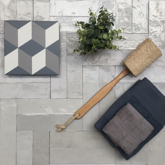 Atelier Gris Ceramic Tile 6.2 x 25cm-Delforno