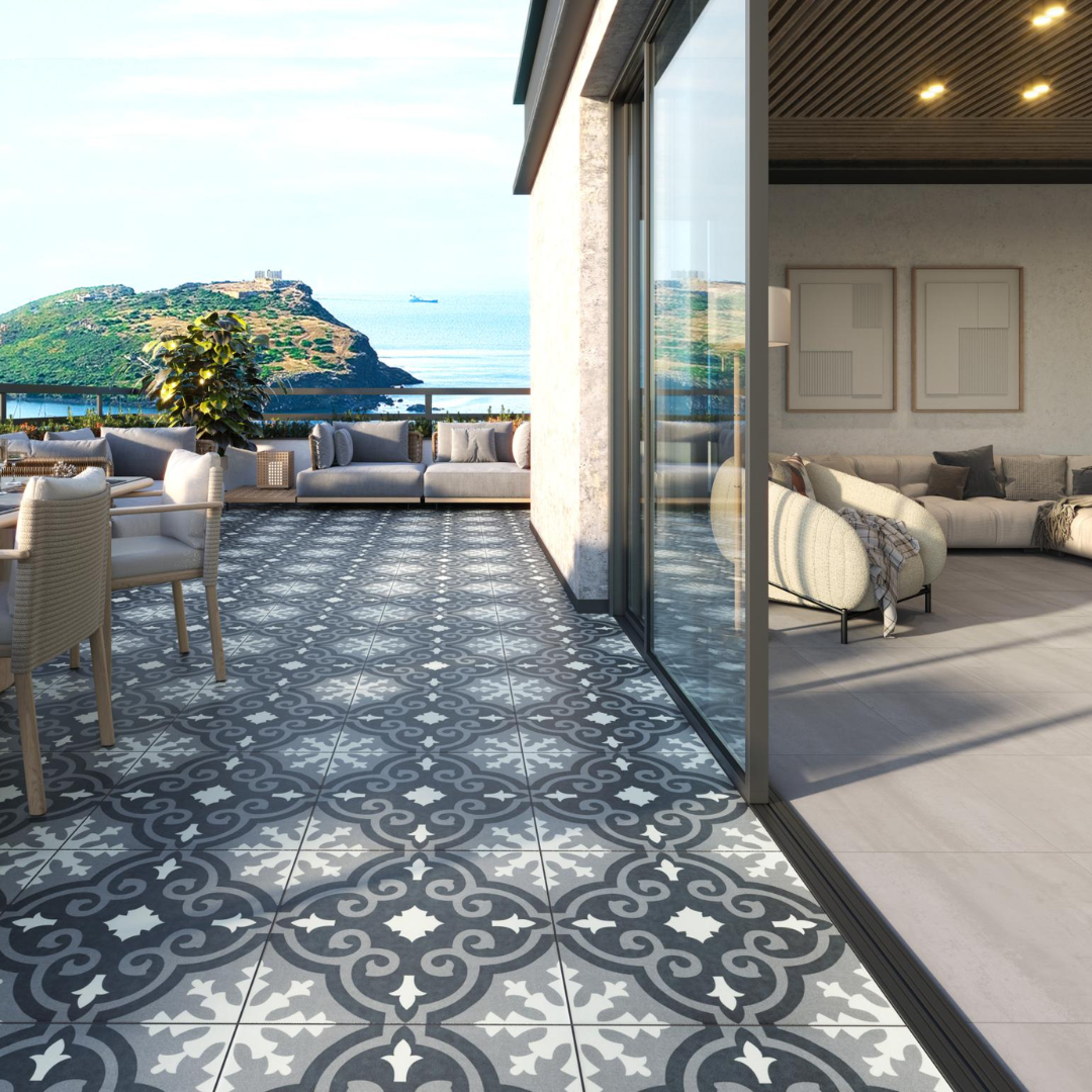 Theo Rectified Porcelain Tile 60x60x2cm-Delforno