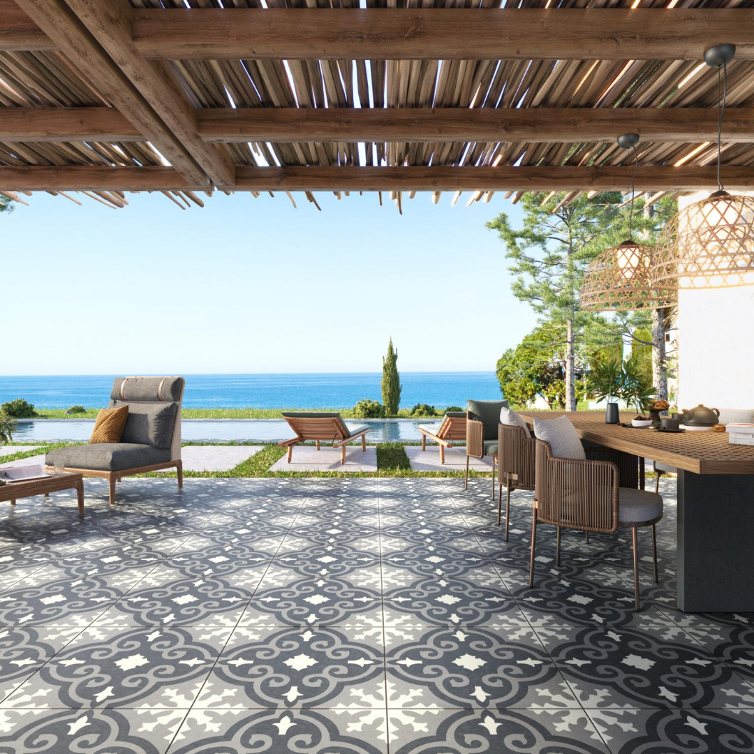 Theo Rectified Porcelain Tile 60x60x2cm-Delforno
