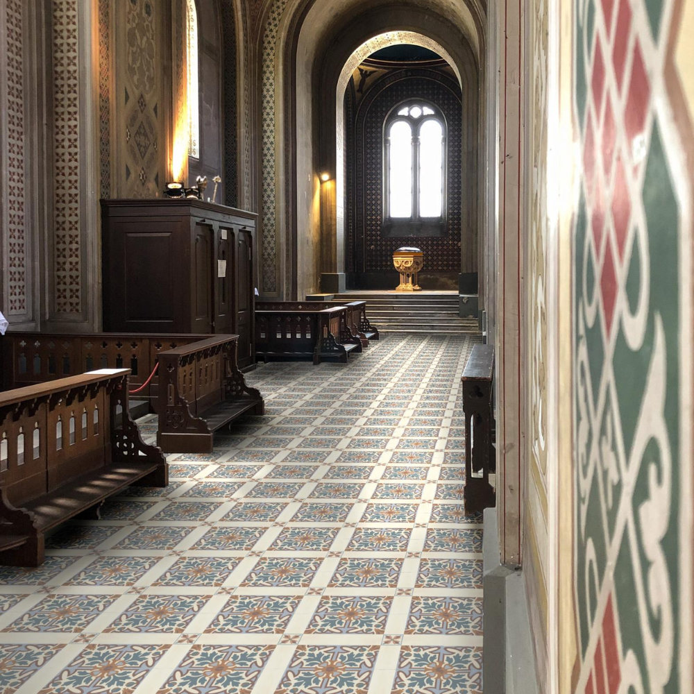 BH Fiona Coin Porcelain Tile 7.5 x 7.5cm-Delforno