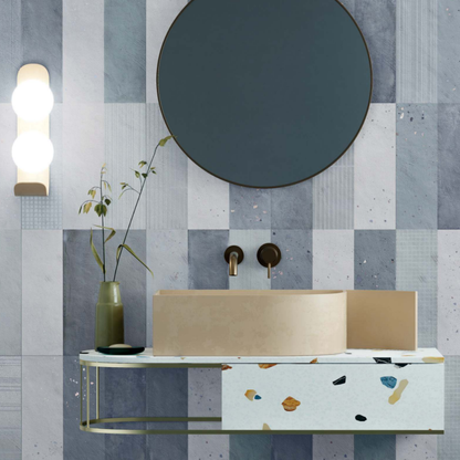 Watercolour Ocean Concrete Tile 33 x 100cm