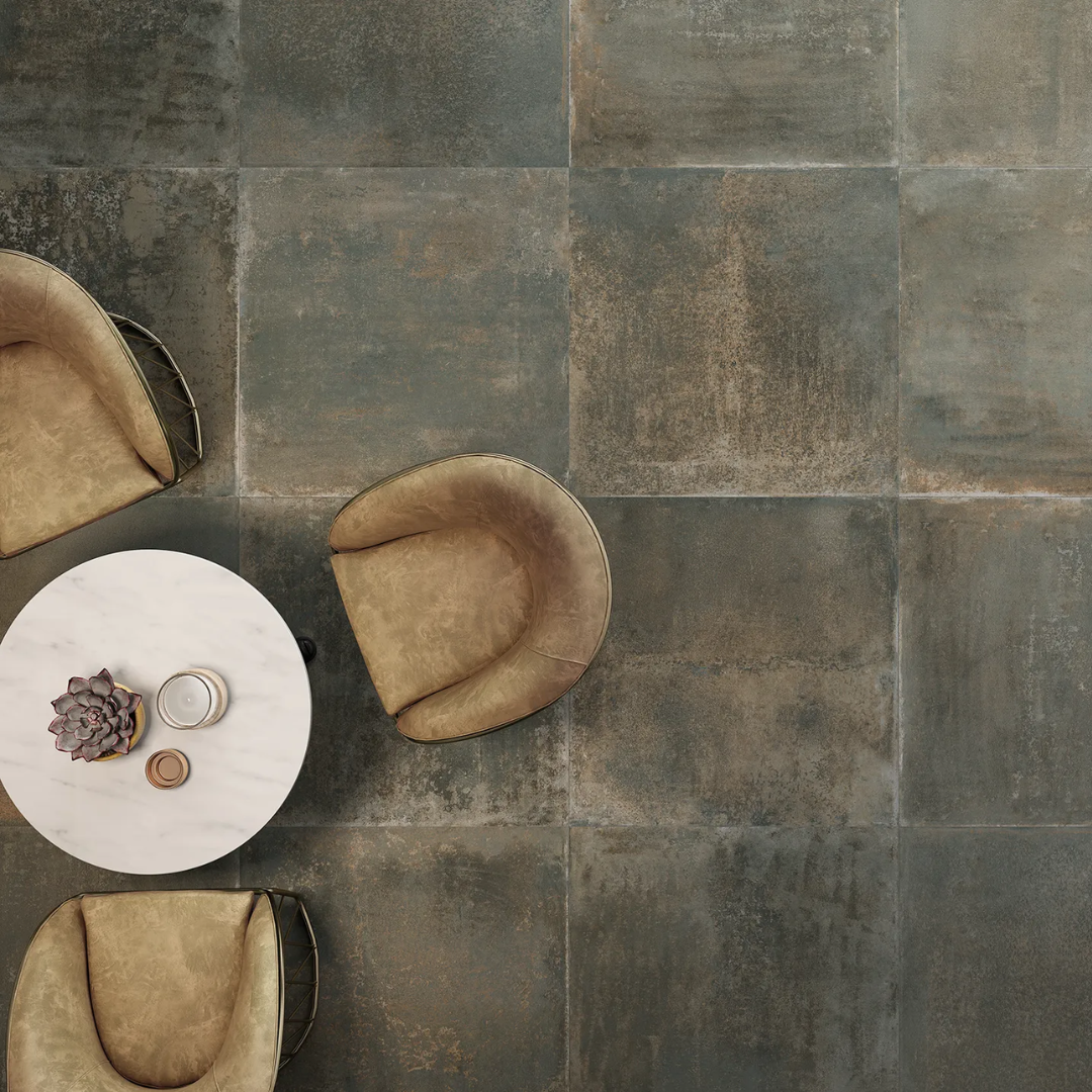 Foundry Bronce Porcelain Tile 60 x 60cm-Delforno