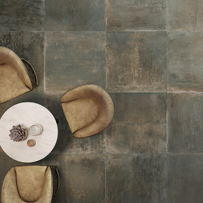 Foundry Bronce Porcelain Tile 60 x 60cm-Delforno