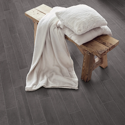 Betonsil Duet Dark Wood Effect Porcelain Tile 10 x 70cm