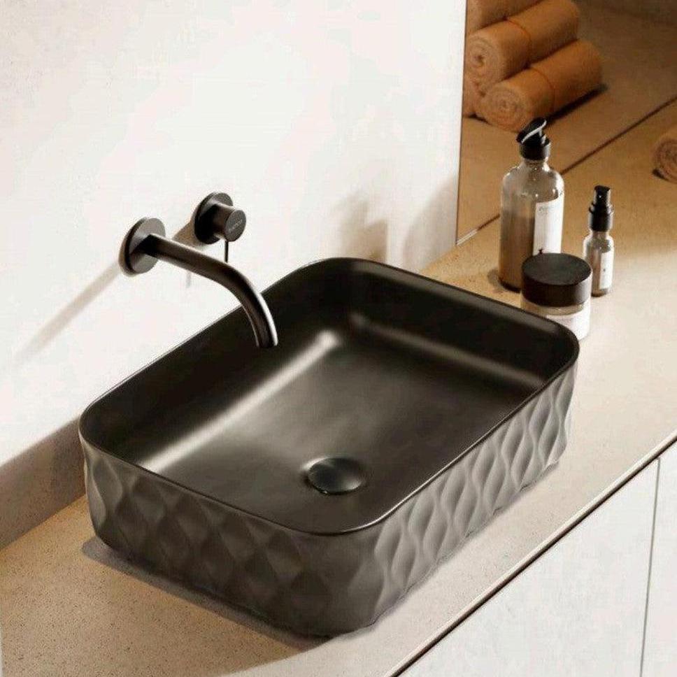 Sand Waves Matt Design Washbasin-Delforno Tiles & Timber-Delforno