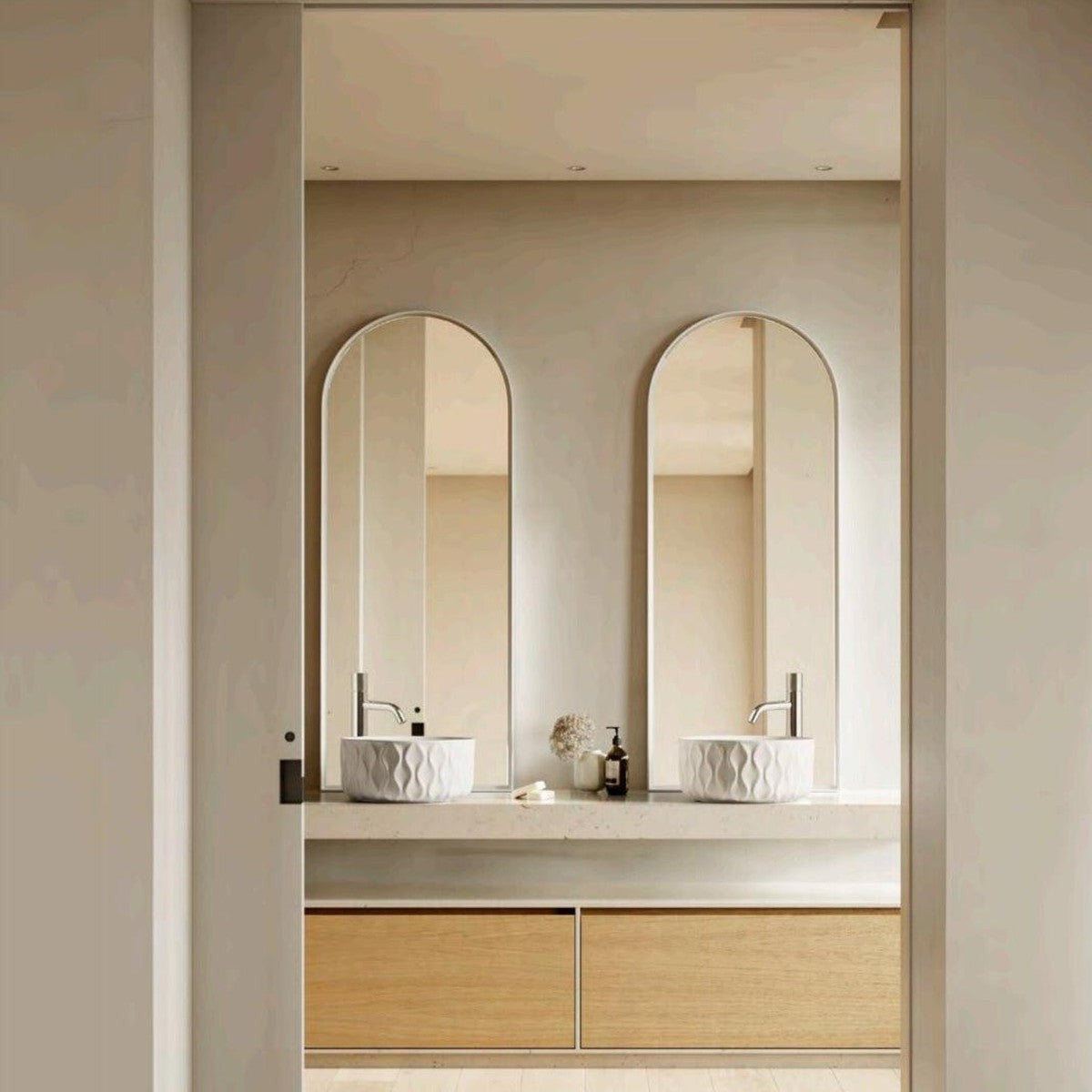 Sand Waves Matt Design Washbasin-Delforno Tiles & Timber-Delforno