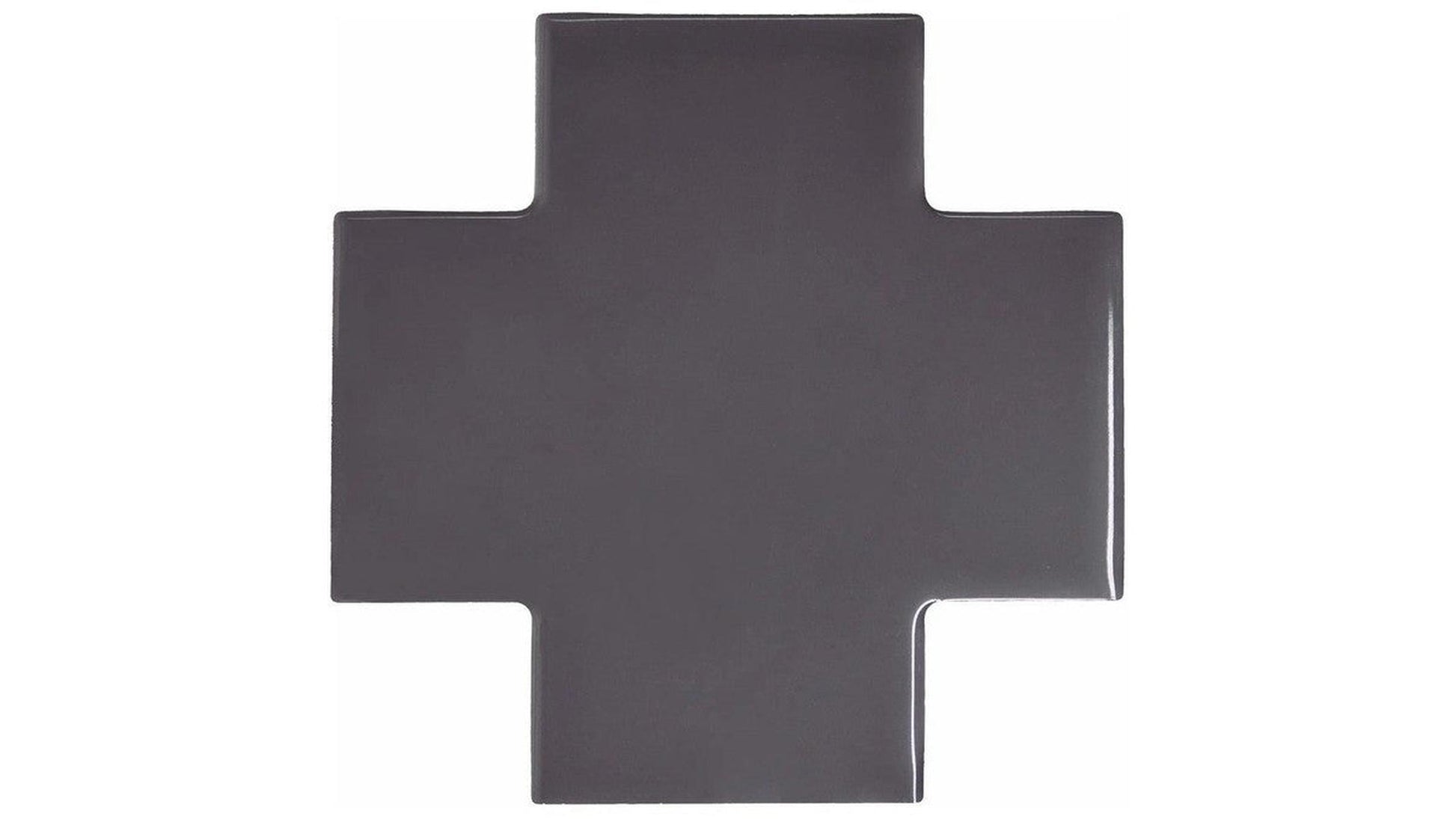 Shapes Collection Puzzle Graphite Ceramic Tile 15 x 15cm-Delforno-Delforno