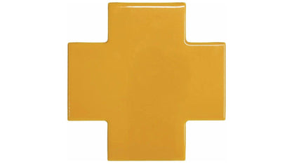 Shapes Collection Puzzle Yellow Ceramic Tile 15 x 15cm-Delforno-Delforno