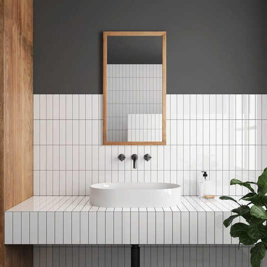 Small Format Costasera Blanco Brillo Ceramic Tile 5 x 20cm-Delforno-Delforno