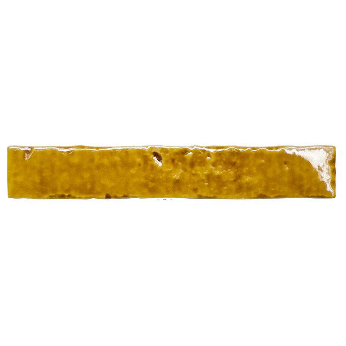 Small Format Deep Mustard Craquelle Porcelain Tile 3.8 x 23.5cm-Delforno-Delforno