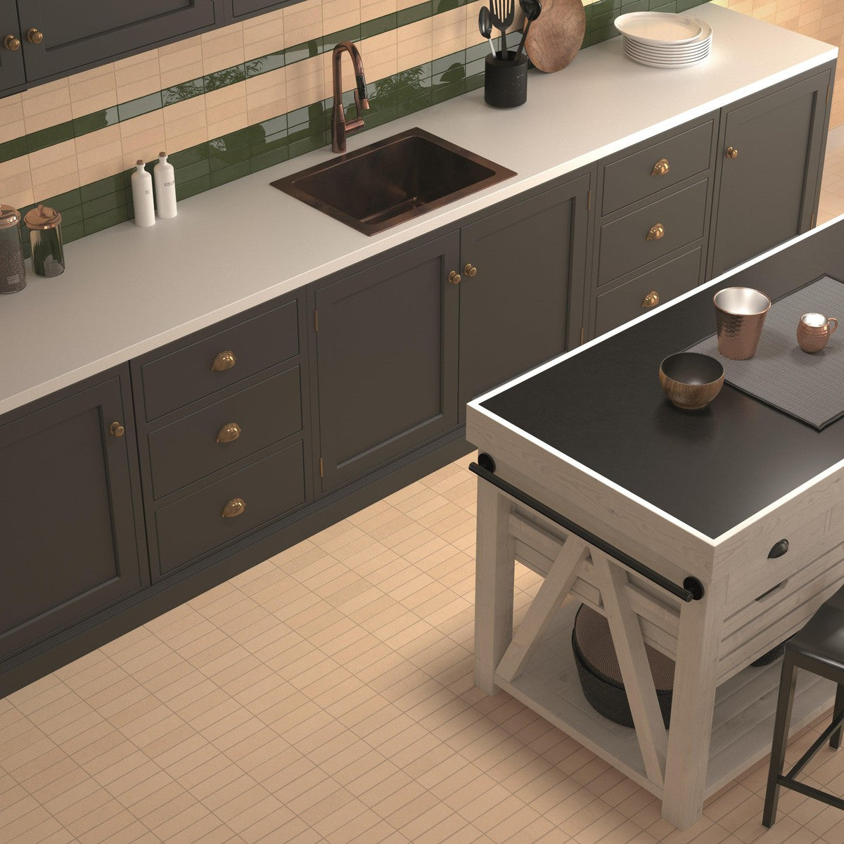 Small Format Emelia Natural Matt Porcelain Tile 5 x 15cm-Delforno-Delforno