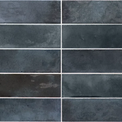 Small Format Hanoi Blue Night Ceramic Tile 6.5 x 20cm-Delforno-Delforno