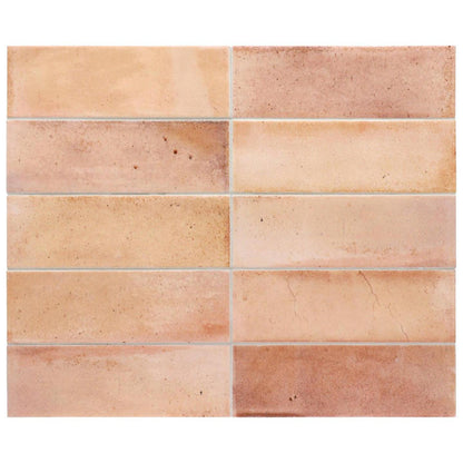 Small Format Hanoi Pink Ceramic Tile 6.5 x 20cm-Delforno-Delforno