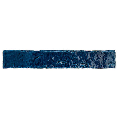Small Format Indigo Craquelle Porcelain Tile 3.8 x 23.5cm-Delforno-Delforno