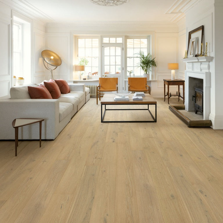 Pearl White Oak Extra Matt Hardwood Flooring 19 x 182cm-Delforno
