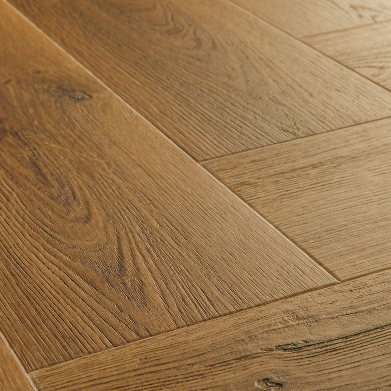 Botanic Caramel Oak Herringbone Luxury Vinyl Tile 12.6 x 63cm-Unilin Distribution-Delforno