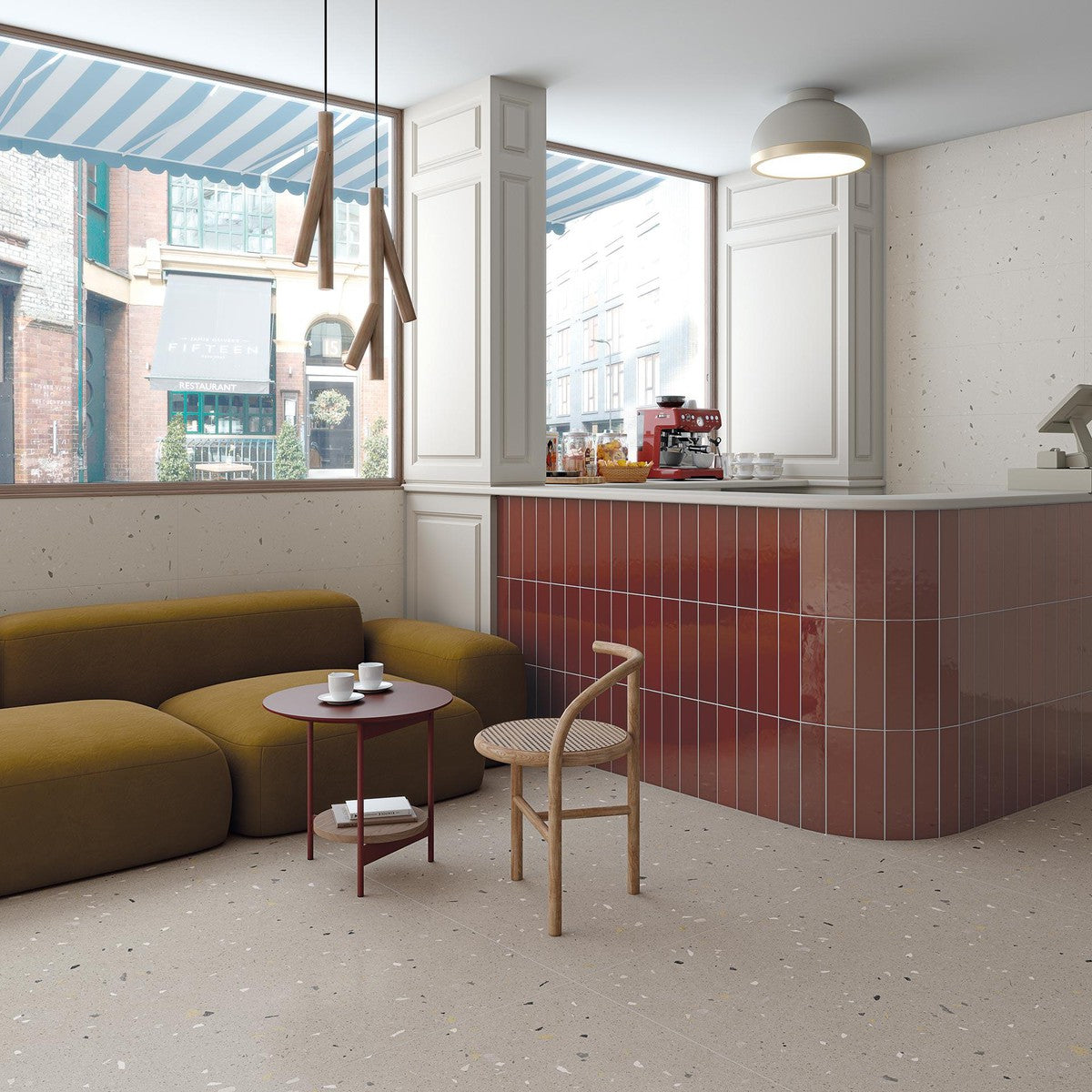 Terrazzo Collection Croccante Sesamo Glazed Porcelain 60 x 60cm-Delforno Tiles & Timber-Delforno