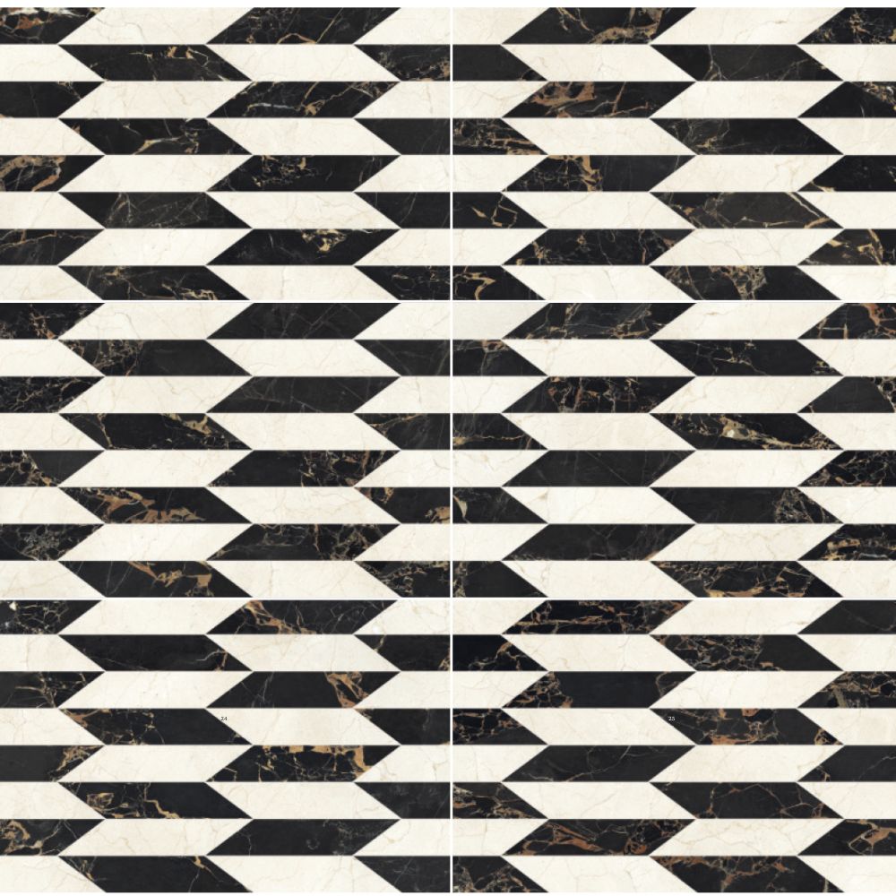Intarsi Warm Gala 3D Satin 60 x 120cm Wall & Floor Tile-Delforno